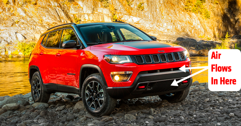 Illustration for article titled The Upper Grille On The New Jeep Compass Is Totally Fake